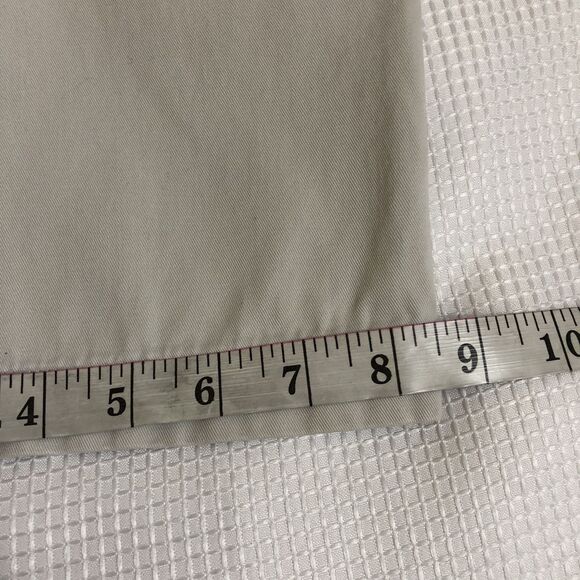 Lands End White Mid-Rise Straight Leg Chino Summer Pants w/Pockets Size 10 - Picture 9 of 15